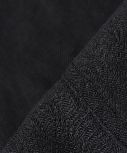 JOURNAL STANDARD（ジャーナルスタンダード）の「TRISECT2 / ヘビー リネン ヘリンボーン ジャケット（その他アウター・メンズ・ブラック・MEDIUM/LARGE）」の5枚目の写真