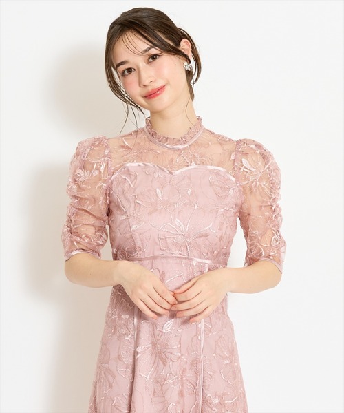 WILLSELECTION（ウィルセレクション）の「パイピングライン刺繍ワンピース（ドレス・レディース・チャコールグレー/ミント/ピンク・FREE）」の13枚目の写真