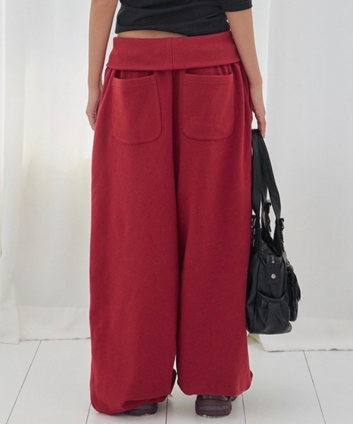 FANCY CLUB(ファンシークラブ)の「【FANCY CLUB】FROSS BANDING SWEATPANTS / 【ファンシークラブ】フロスバンディングスウェットパンツ(スウェットパンツ・レディース・アイボリー/ブルー/ブラック/レッド・ONE SIZE)」の18枚目の写真