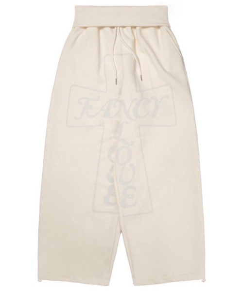FANCY CLUB(ファンシークラブ)の「【FANCY CLUB】FROSS BANDING SWEATPANTS / 【ファンシークラブ】フロスバンディングスウェットパンツ(スウェットパンツ・レディース・アイボリー/ブルー/ブラック/レッド・ONE SIZE)」の7枚目の写真