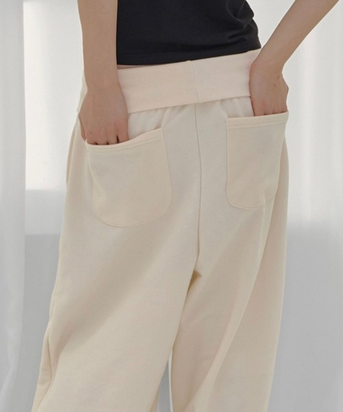 FANCY CLUB(ファンシークラブ)の「【FANCY CLUB】FROSS BANDING SWEATPANTS / 【ファンシークラブ】フロスバンディングスウェットパンツ(スウェットパンツ・レディース・アイボリー/ブルー/ブラック/レッド・ONE SIZE)」の8枚目の写真