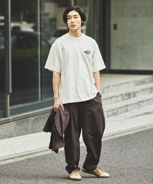 FREAK'S STORE(フリークスストア)の「【新色追加】速乾素材 リラックスフィット イージーパンツ リネン風/LINEN LIKE EASY PANT(その他パンツ・メンズ・チャコールグレー/ブラック/ブラウン/オフホワイト/グリーン・MEDIUM/SMALL/LARGE)」の13枚目の写真
