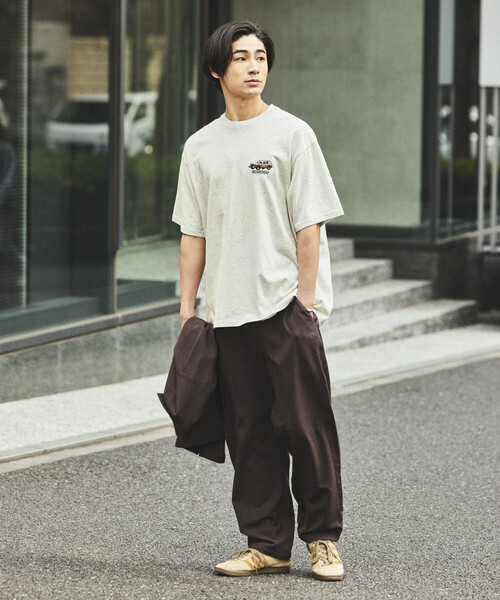 FREAK'S STORE(フリークスストア)の「【新色追加】速乾素材 リラックスフィット イージーパンツ リネン風/LINEN LIKE EASY PANT(その他パンツ・メンズ・チャコールグレー/ブラック/ブラウン/オフホワイト/グリーン・MEDIUM/SMALL/LARGE)」の12枚目の写真