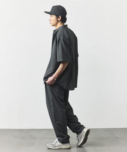 FREAK'S STORE(フリークスストア)の「【新色追加】速乾素材 リラックスフィット イージーパンツ リネン風/LINEN LIKE EASY PANT(その他パンツ・メンズ・チャコールグレー/ブラック/ブラウン/オフホワイト/グリーン・MEDIUM/SMALL/LARGE)」の21枚目の写真