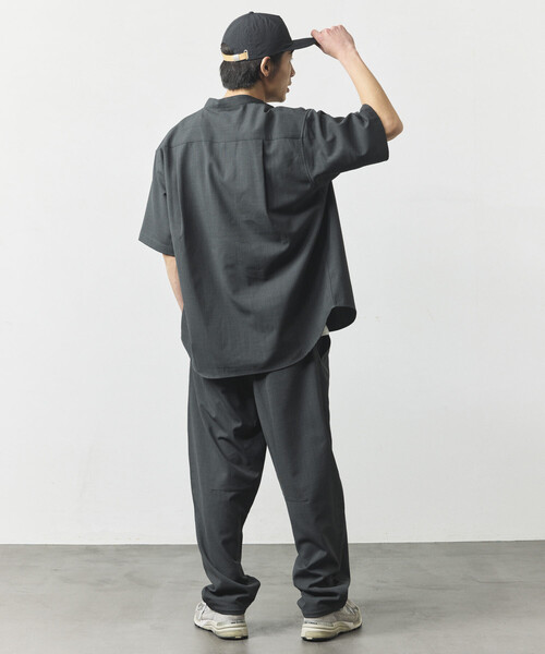 FREAK'S STORE(フリークスストア)の「【新色追加】速乾素材 リラックスフィット イージーパンツ リネン風/LINEN LIKE EASY PANT(その他パンツ・メンズ・チャコールグレー/ブラック/ブラウン/オフホワイト/グリーン・MEDIUM/SMALL/LARGE)」の22枚目の写真