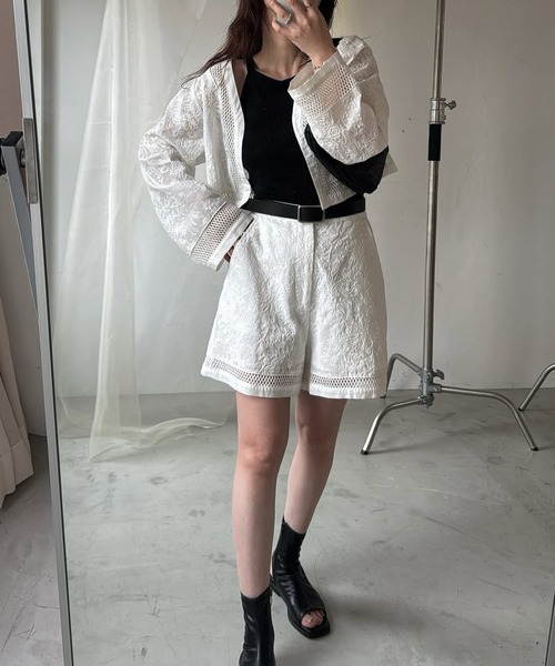 WILLFULLY(ウィルフリー)の「cotton lace trimming S/PT(その他パンツ・レディース・ブラック/ホワイト/ネイビー・FREE)」の13枚目の写真