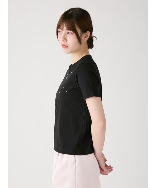 FURFUR(ファーファー)の「ラインストーンロゴ刺繍Tシャツ(Tシャツ/カットソー・レディース・ピンク/ホワイト/イエロー/ブラック・F)」の7枚目の写真
