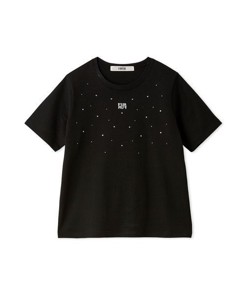 FURFUR(ファーファー)の「ラインストーンロゴ刺繍Tシャツ(Tシャツ/カットソー・レディース・ピンク/ホワイト/イエロー/ブラック・F)」の11枚目の写真