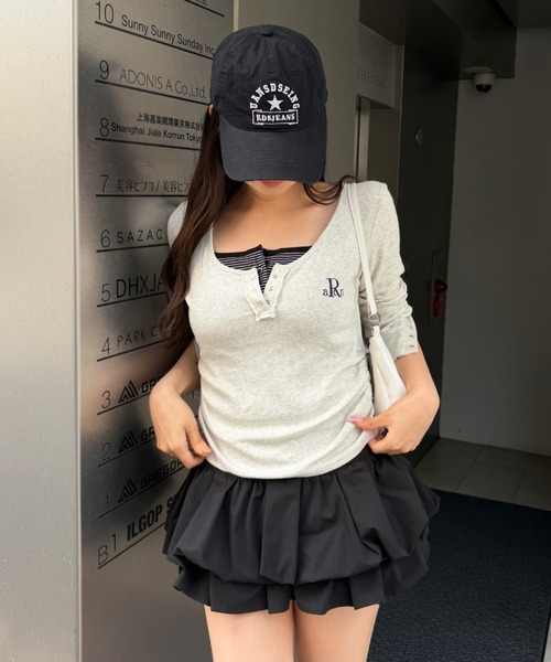 RAY CASSIN（レイカズン）の「ヴィンテージロゴキャップ（キャップ・レディース・ブラック/アイボリー/グリーン・FREE）」の18枚目の写真