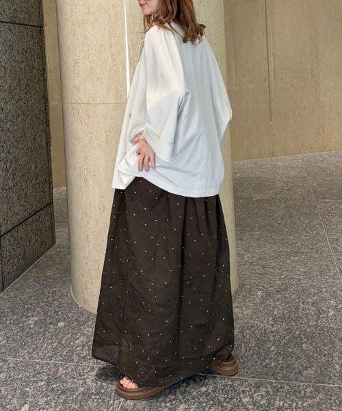 Rouge vif Anna(ルージュヴィフアンナ)の「【ロングセラー】【2026SS新作】麻混ハーフ袖ドルマンジャケット/夏服/オフィスカジュアル/通勤(テーラードジャケット・レディース・ベージュ/アイボリー・フリー)」の17枚目の写真