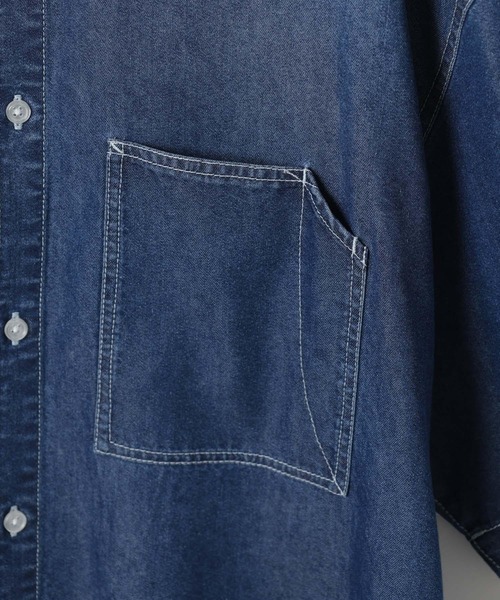 BAYFLOW(ベイフロー)の「【接触冷感】デニムシャツ(シャツ/ブラウス・メンズ・スカイブルー/ブルー・LARGE/MEDIUM)」の21枚目の写真