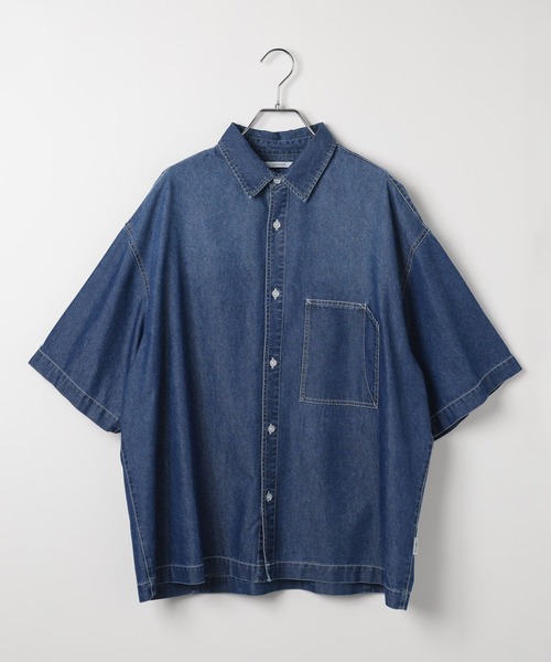 BAYFLOW(ベイフロー)の「【接触冷感】デニムシャツ(シャツ/ブラウス・メンズ・スカイブルー/ブルー・LARGE/MEDIUM)」の5枚目の写真