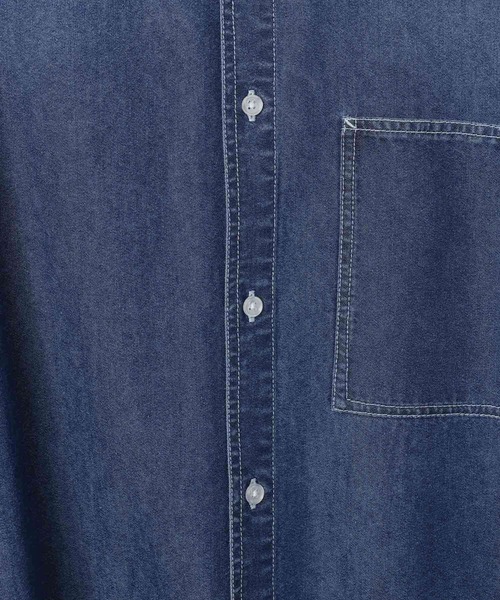 BAYFLOW(ベイフロー)の「【接触冷感】デニムシャツ(シャツ/ブラウス・メンズ・スカイブルー/ブルー・LARGE/MEDIUM)」の6枚目の写真