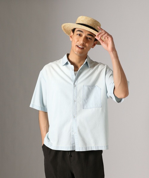 BAYFLOW(ベイフロー)の「【接触冷感】デニムシャツ(シャツ/ブラウス・メンズ・スカイブルー/ブルー・LARGE/MEDIUM)」の12枚目の写真