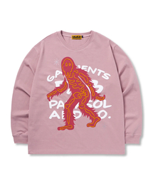 GARMENTS FAB（ガーメンツファブ）の「Hand EMB Skeleton Long sleeve (DARK PINK)（Tシャツ/カットソー）」