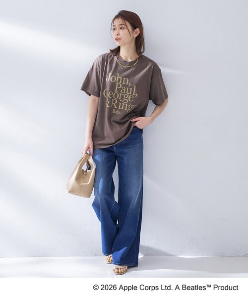 UNTITLED（アンタイトル）の「【THE BEATLES】GOOD ROCK SPEED Tシャツ（Tシャツ/カットソー・レディース・ダークブラウン・02）」の5枚目の写真