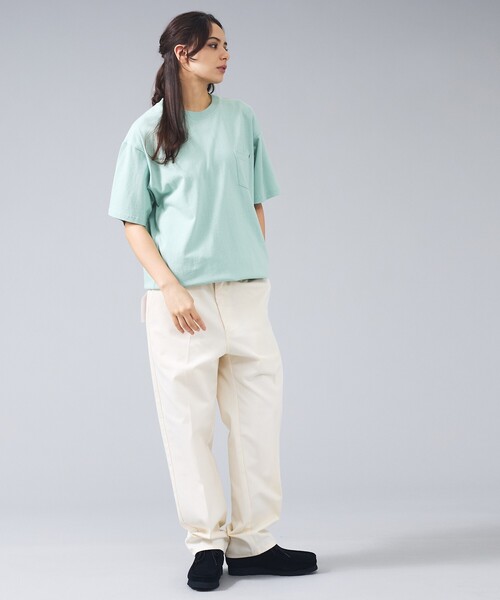 UNIVERSAL OVERALL(ユニバーサルオーバーオール)の「【UNIVERSAL OVERALL/ユニバーサルオーバーオール】POCKET TEE / ワンポイントロゴポケットクルーネックTシャツ/U2613219G(Tシャツ/カットソー・メンズ・ブラック/ブルー系その他/グリーン系その他/ネイビー/ホワイト系その他/ホワイト・L/M)」の21枚目の写真