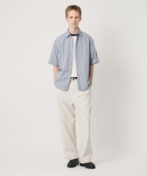 BEAUTY&YOUTH UNITED ARROWS（ビューティーアンドユースユナイテッドアローズ）の「チェック ショートスリーブ レギュラー シャツ FORM型（シャツ/ブラウス・メンズ・ライトブルー/ブラック/ベージュ・XL/M/L/S）」の5枚目の写真