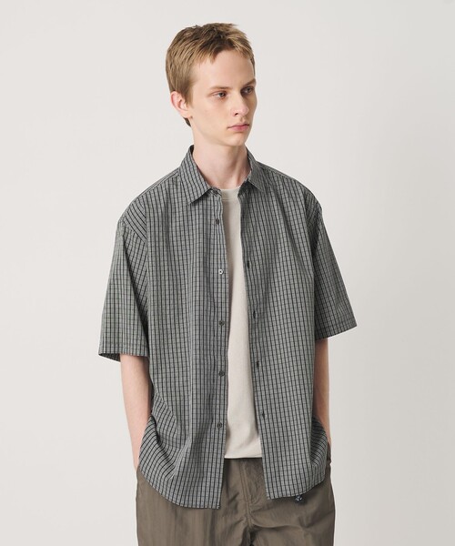 BEAUTY&YOUTH UNITED ARROWS（ビューティーアンドユースユナイテッドアローズ）の「チェック ショートスリーブ レギュラー シャツ FORM型（シャツ/ブラウス・メンズ・ライトブルー/ブラック/ベージュ・XL/M/L/S）」の6枚目の写真