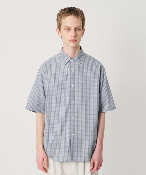 BEAUTY&YOUTH UNITED ARROWS（ビューティーアンドユースユナイテッドアローズ）の「チェック ショートスリーブ レギュラー シャツ FORM型（シャツ/ブラウス・メンズ・ライトブルー/ブラック/ベージュ・XL/M/L/S）」の9枚目の写真