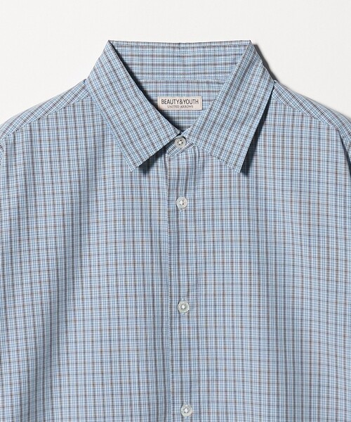 BEAUTY&YOUTH UNITED ARROWS（ビューティーアンドユースユナイテッドアローズ）の「チェック ショートスリーブ レギュラー シャツ FORM型（シャツ/ブラウス・メンズ・ライトブルー/ブラック/ベージュ・XL/M/L/S）」の14枚目の写真