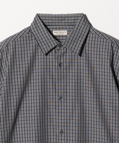 BEAUTY&YOUTH UNITED ARROWS（ビューティーアンドユースユナイテッドアローズ）の「チェック ショートスリーブ レギュラー シャツ FORM型（シャツ/ブラウス・メンズ・ライトブルー/ブラック/ベージュ・XL/M/L/S）」の19枚目の写真