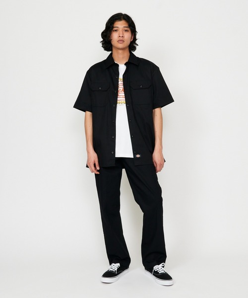 Dickies（ディッキーズ）の「Dickies/ディッキーズ ショートスリーブ プロワークシャツ半袖（シャツ/ブラウス・メンズ・サンドベージュ/チャコールグレー/ブラック/ネイビー・LARGE/MEDIUM/SMALL/X-LARGE）」の13枚目の写真