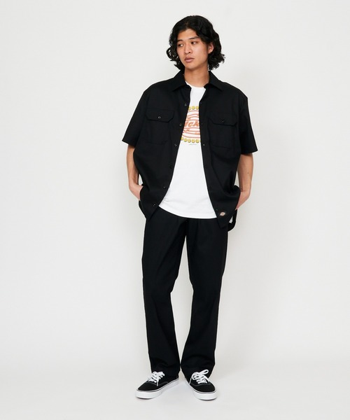 Dickies（ディッキーズ）の「Dickies/ディッキーズ ショートスリーブ プロワークシャツ半袖（シャツ/ブラウス・メンズ・サンドベージュ/チャコールグレー/ブラック/ネイビー・LARGE/MEDIUM/SMALL/X-LARGE）」の14枚目の写真