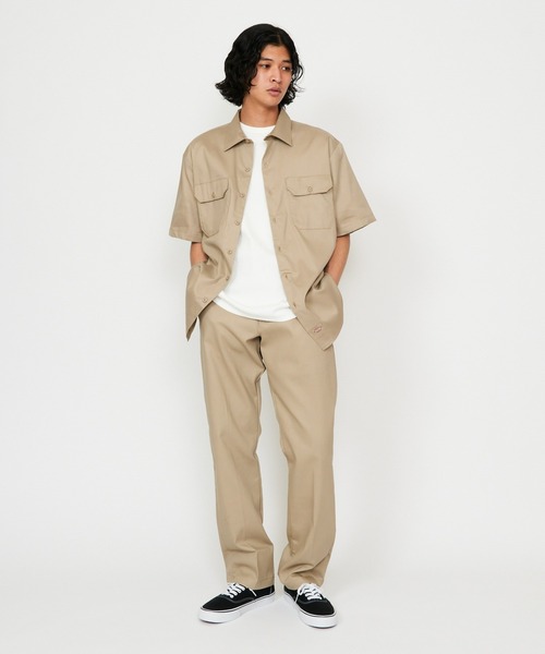 Dickies（ディッキーズ）の「Dickies/ディッキーズ ショートスリーブ プロワークシャツ半袖（シャツ/ブラウス・メンズ・サンドベージュ/チャコールグレー/ブラック/ネイビー・LARGE/MEDIUM/SMALL/X-LARGE）」の21枚目の写真