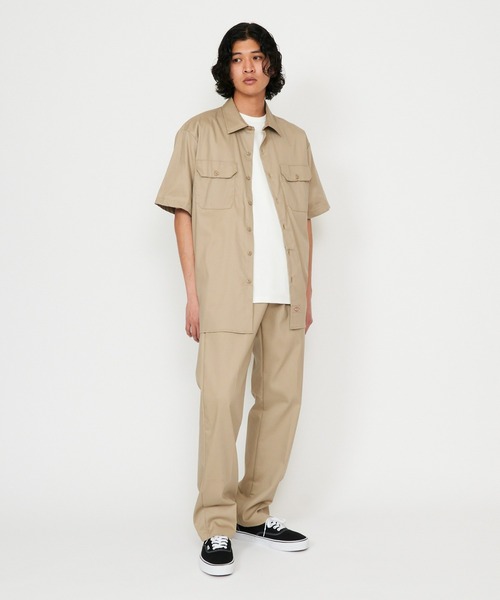 Dickies（ディッキーズ）の「Dickies/ディッキーズ ショートスリーブ プロワークシャツ半袖（シャツ/ブラウス・メンズ・サンドベージュ/チャコールグレー/ブラック/ネイビー・LARGE/MEDIUM/SMALL/X-LARGE）」の22枚目の写真