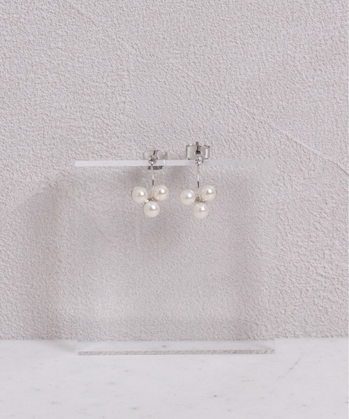 Peony（ピオニー）の「【Peony/ピオニー】パールドロップデザインピアス（ピアス（両耳用）・レディース・ゴールド/シルバー・FREE）」の6枚目の写真