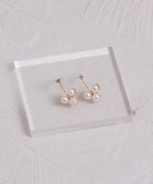 Peony（ピオニー）の「【Peony/ピオニー】パールドロップデザインピアス（ピアス（両耳用）・レディース・ゴールド/シルバー・FREE）」の10枚目の写真