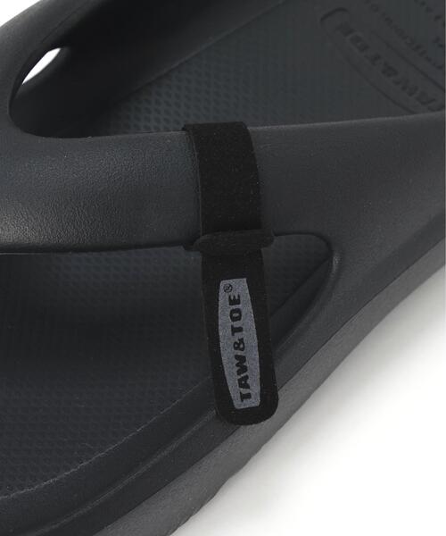 TAW&TOE(トーアンドトー)の「TAW&TOE/トーアンドトー/ZEROVITY Flip Flop Sport(サンダル・レディース・ブラック/アイボリー系・24/26/25/27/28/23)」の5枚目の写真