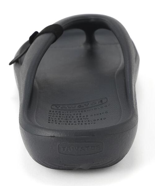 TAW&TOE(トーアンドトー)の「TAW&TOE/トーアンドトー/ZEROVITY Flip Flop Sport(サンダル・レディース・ブラック/アイボリー系・24/26/25/27/28/23)」の4枚目の写真