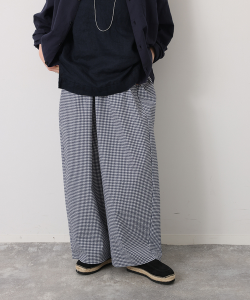 JOURNAL STANDARD LUXE(ジャーナルスタンダード ラックス)の「サッカーワイドイージーパンツ(その他パンツ・レディース・ブラック/ネイビー・SMALL/MEDIUM)」の11枚目の写真