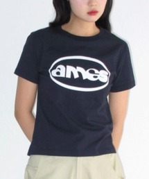 AMESWORLDWIDE（アメスワールドワイド）の「A'GEM/9 × .kom 『AMESWORLDWIDE/アメスワールドワイド』CIRCLE LOGO SYMBOL TEE/サークルロゴシンボルTシャツ（Tシャツ/カットソー）」