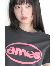 AMESWORLDWIDE（アメスワールドワイド）の「A'GEM/9 × .kom 『AMESWORLDWIDE/アメスワールドワイド』CIRCLE LOGO SYMBOL TEE/サークルロゴシンボルTシャツ（Tシャツ/カットソー）」
