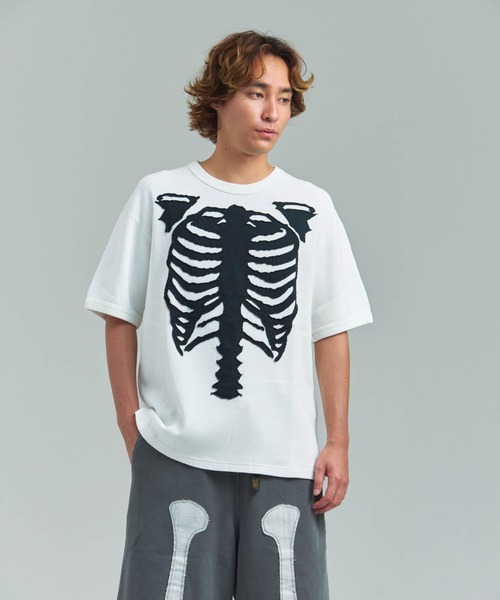 VANSON(ヴァンソン)の「VANSON/RITZ-サーマルSSTEE(Tシャツ/カットソー・メンズ・ブラック/ホワイト・M/L/XL)」の3枚目の写真