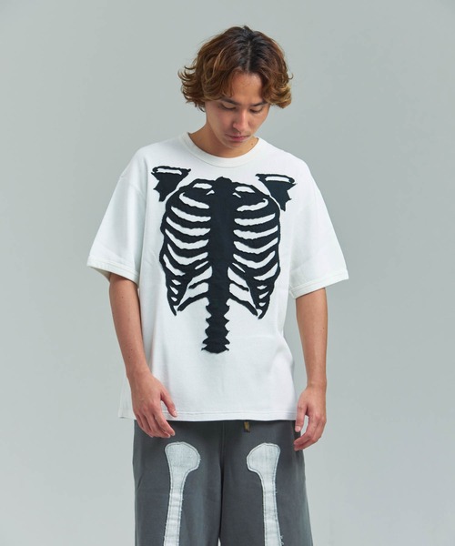 VANSON(ヴァンソン)の「VANSON/RITZ-サーマルSSTEE(Tシャツ/カットソー・メンズ・ブラック/ホワイト・M/L/XL)」の4枚目の写真