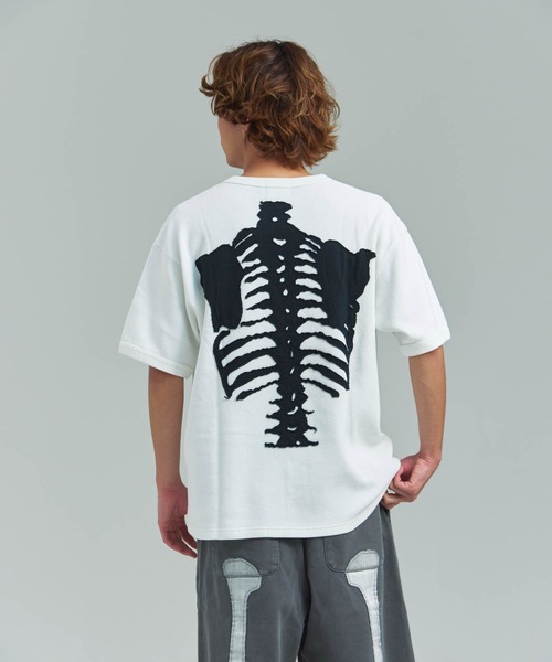 VANSON(ヴァンソン)の「VANSON/RITZ-サーマルSSTEE(Tシャツ/カットソー・メンズ・ブラック/ホワイト・M/L/XL)」の9枚目の写真