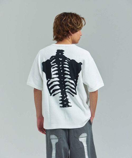 VANSON(ヴァンソン)の「VANSON/RITZ-サーマルSSTEE(Tシャツ/カットソー・メンズ・ブラック/ホワイト・M/L/XL)」の10枚目の写真