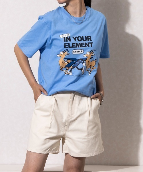 Reebok（リーボック）の「クラブ グラフィック Tシャツ / CLUB GRAPHIC TEE（Tシャツ/カットソー・メンズ・ブルー/グレー/ホワイト・X-LARGE/SMALL/MEDIUM/LARGE）」の3枚目の写真
