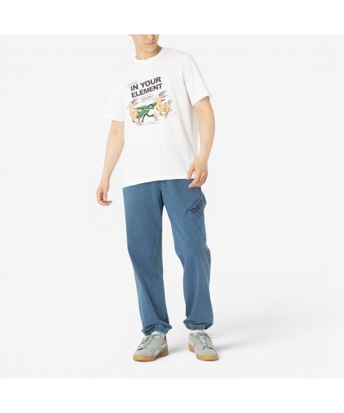 Reebok（リーボック）の「クラブ グラフィック Tシャツ / CLUB GRAPHIC TEE（Tシャツ/カットソー・メンズ・ブルー/グレー/ホワイト・X-LARGE/SMALL/MEDIUM/LARGE）」の15枚目の写真