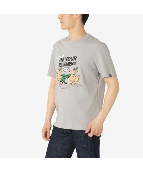 Reebok（リーボック）の「クラブ グラフィック Tシャツ / CLUB GRAPHIC TEE（Tシャツ/カットソー・メンズ・ブルー/グレー/ホワイト・X-LARGE/SMALL/MEDIUM/LARGE）」の21枚目の写真
