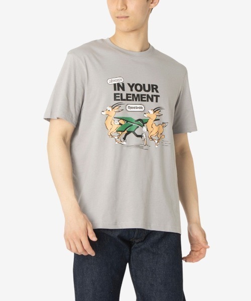 Reebok（リーボック）の「クラブ グラフィック Tシャツ / CLUB GRAPHIC TEE（Tシャツ/カットソー・メンズ・ブルー/グレー/ホワイト・X-LARGE/SMALL/MEDIUM/LARGE）」の9枚目の写真