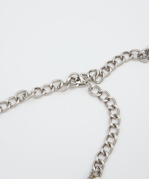 SOEMIN（ソミン）の「Pearl chain belt／パールチェーンベルト（ベルト・レディース・シルバー・FREE）」の2枚目の写真