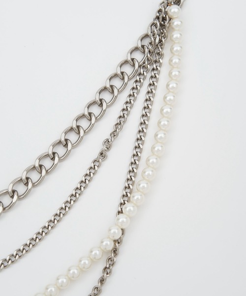 SOEMIN（ソミン）の「Pearl chain belt／パールチェーンベルト（ベルト・レディース・シルバー・FREE）」の3枚目の写真