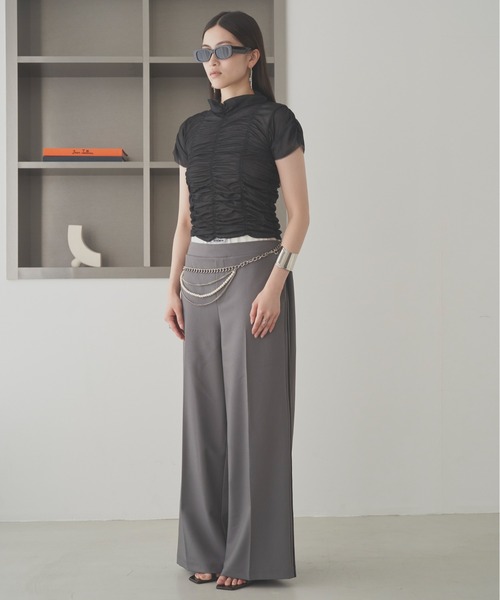 SOEMIN（ソミン）の「Pearl chain belt／パールチェーンベルト（ベルト・レディース・シルバー・FREE）」の10枚目の写真