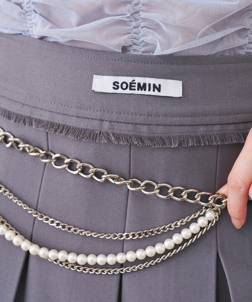 SOEMIN（ソミン）の「Pearl chain belt／パールチェーンベルト（ベルト・レディース・シルバー・FREE）」の21枚目の写真