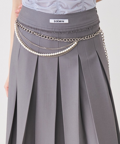 SOEMIN（ソミン）の「Pearl chain belt／パールチェーンベルト（ベルト・レディース・シルバー・FREE）」の18枚目の写真